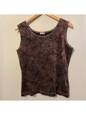 Neiman Marcus Cheetah Print Blouse Large